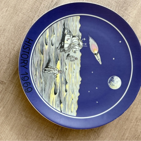 SEVEN SEAS TRADERS INC APOLLO MOON PLATE JULY 20 HISTORY 1969 1ST EDITION - Picture 16 of 16